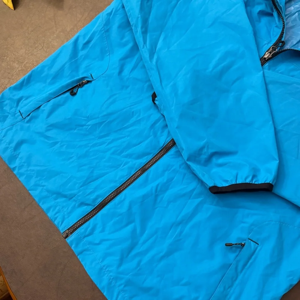 Ludington, Michigan State Park Blue Nylon Hooded Full Zip Jacket; Size XL - Picture 5 of 8